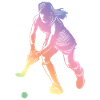 Field Hockey Sport Silhouette