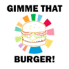 Hamburger essen Köstlicher Burger Hobbykoch