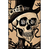 Skeleton Skull Flower Steampunk Halloween