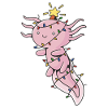 Weihnachten Süßes Axolotl Lichterkette