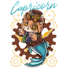 Steampunk-katze-steinbock-tierkreis