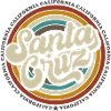 Santa Cruz California Surfer Waves vintage retro