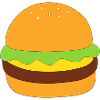 Burgers, fast food, eat, cook