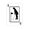 T-shirt Reine du golf
