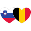 Slovenia Belgium Flag Heart