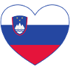 Slovenia Flag Heart