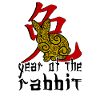 Chinese Rabbit Character New Year