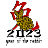 Chinese Rabbit Character New Year