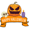 Pumpkin Creepy Happy Halloween