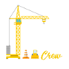 Papa Birthday Crew Construction Theme