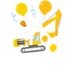 Papa Birthday Crew Construction Theme