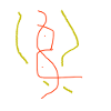 Modern art on t-shirt