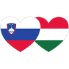 Slovenia Hungary Flag Heart