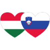 Hungary Slovenia Flag Heart