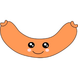 Kawaii, salsicce, salsicce, macelleria