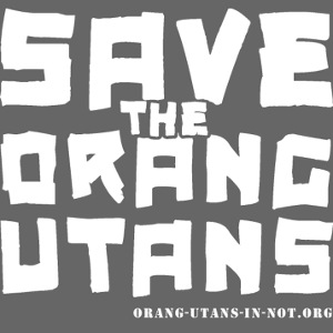 Save Orangutans (weiß, groß)