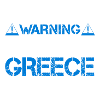 Avertissement Avertissement Grèce Fan