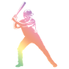 silhouette de baseball