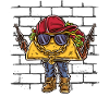 Funny taco gangster style
