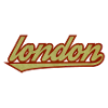 London Retro Script Logo