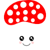 Kawaii, mushroom, toadstool
