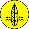 Surfboard icon icon