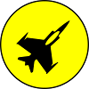 Airplane jet symbol