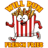Français Frites Mignonnes Kawaii Drôles