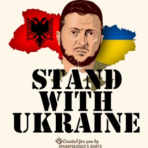 Ukraine Albania Stand with Ukraine