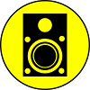 Speakers music symbol