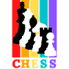 Chess pieces coloured t-shirt