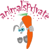 animalsprivate Hase bunt