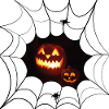 Luminous pumpkin smiling pumpkin