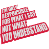 what I say Zitat