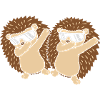 Amis Équipe dabbing Hedgehog