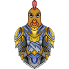 Knight Chicken with Armor Crusader