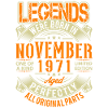 1971 November Birthday Legend