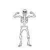 Flexing dark background