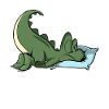 Sleeping T-Rex Dinosaur