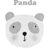 Grauer Panda