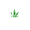 Amsterdam design with cannabis leaf