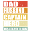 Father Husband Captain Hero