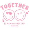 SmileyWorld Together Is Always Better Pink Smileys