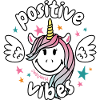 SmileyWorld smilende enhjørning positive vibes
