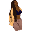 Fille locksé illustration