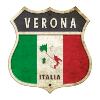 Vérone Italie Armoiries Drapeaux Design