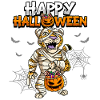 Halloween Leopard Mummy