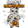 Halloween Panda Mummy