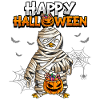 Maman pingouin d’Halloween