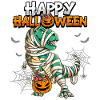 Maman T-Rex d’Halloween
